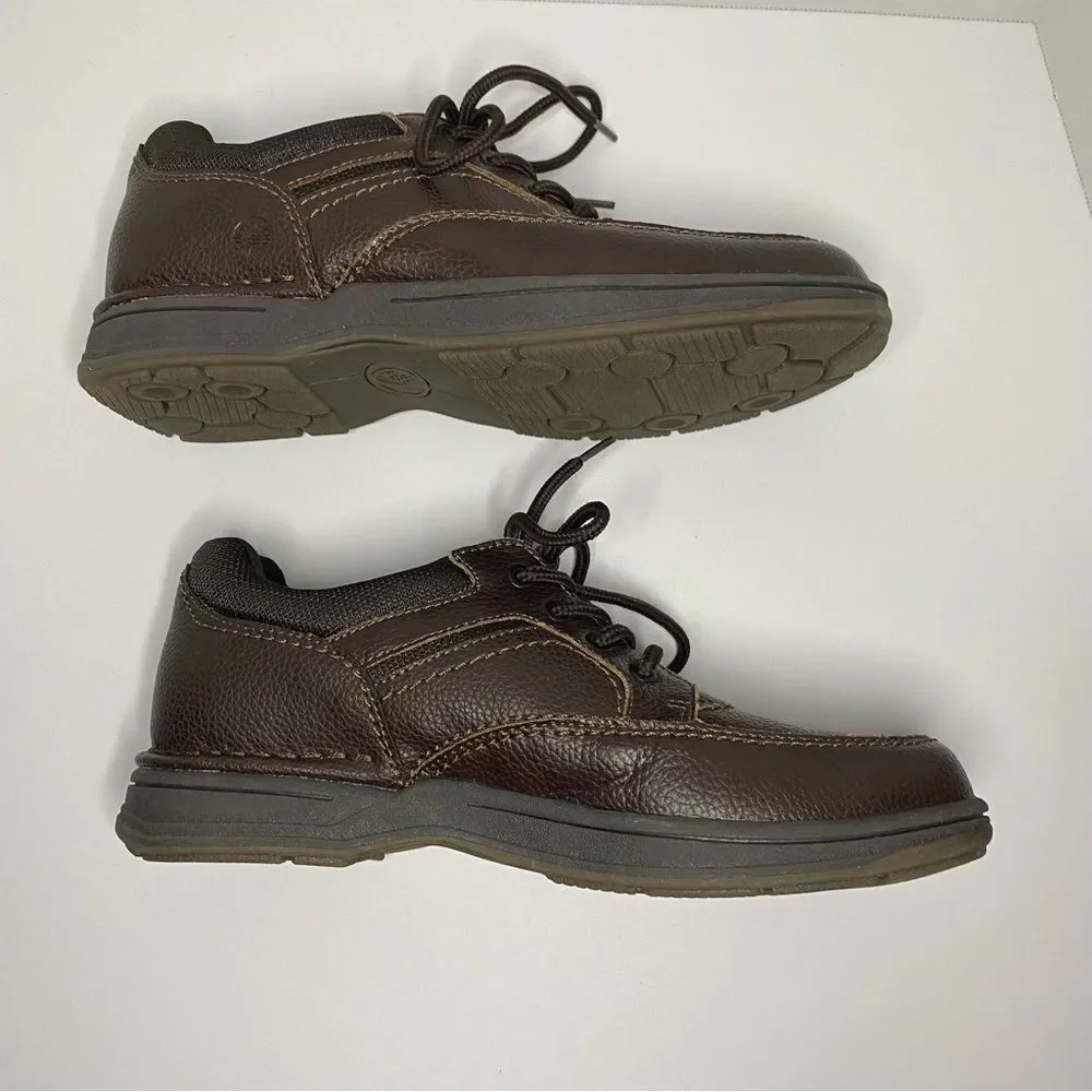 Earth Spirit Brown Leather Dennis Lace Up Oxford Slip On Arch Support 9 Wide